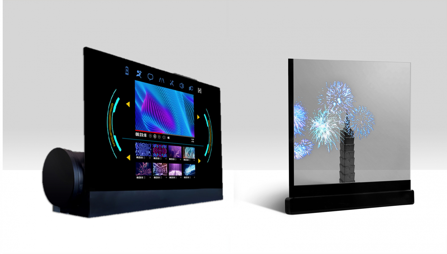 可卷式、折迭性、高透明